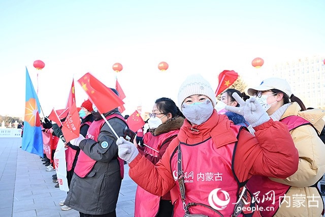 2022年呼和浩特市第七屆徒步迎新活動(dòng)現(xiàn)場(chǎng)。人民網(wǎng) 劉藝琳攝