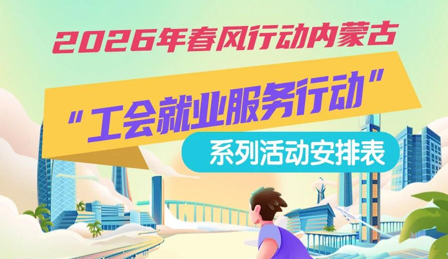 2026年春風(fēng)行動(dòng)內(nèi)蒙古“工會(huì)就業(yè)服務(wù)行動(dòng)”系列活動(dòng)1月25日來(lái)啦,線上+線下雙軌齊行,好崗“零距離”
