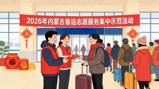 2026年內(nèi)蒙古春運(yùn)志愿服務(wù)集中示范活動(dòng)在呼和浩特啟動(dòng)