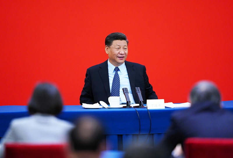 2020年5月23日上午，習(xí)近平總書記看望參加全國政協(xié)十三屆三次會(huì)議的經(jīng)濟(jì)界委員，并參加聯(lián)組會(huì)，聽取意見和建議。