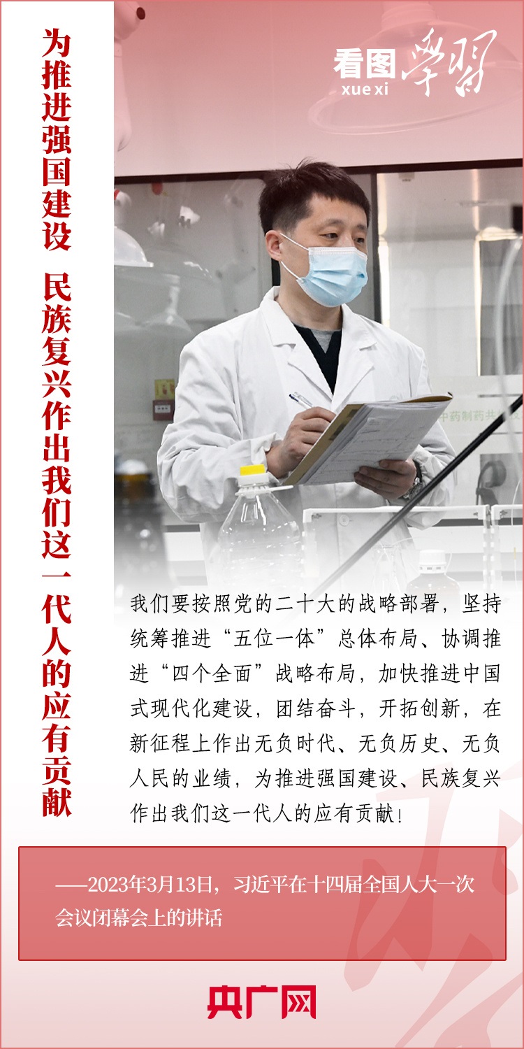 看圖學(xué)習(xí)丨為推進強國建設(shè)、民族復(fù)興作出我們這一代人的應(yīng)有貢獻