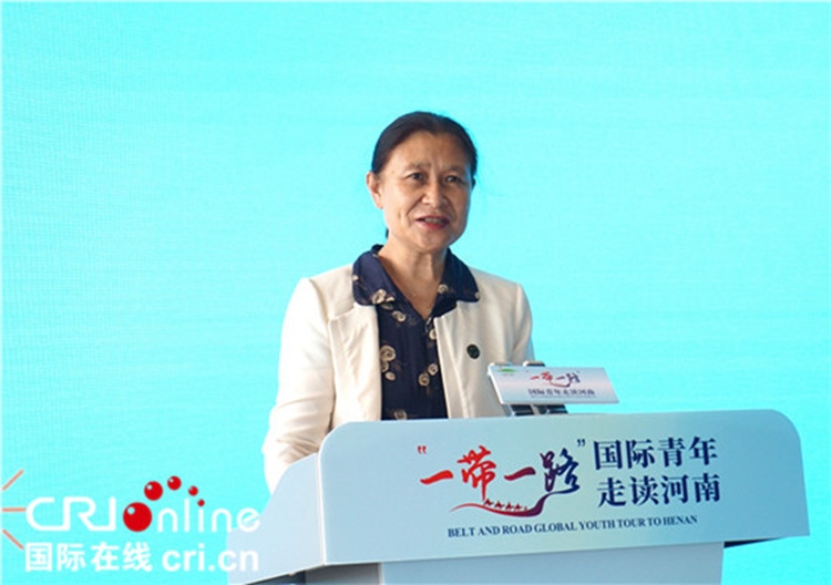 中國(guó)人民對(duì)外友好協(xié)會(huì)二級(jí)巡視員李冬梅致辭。賈親親 攝
