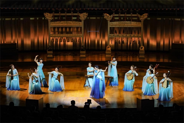 音樂會(huì)現(xiàn)場(chǎng)。中央民族樂團(tuán)供圖，房瀟攝