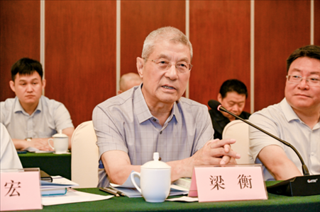 中國林業(yè)生態(tài)作家協(xié)會名譽主席梁衡發(fā)言。主辦方供圖