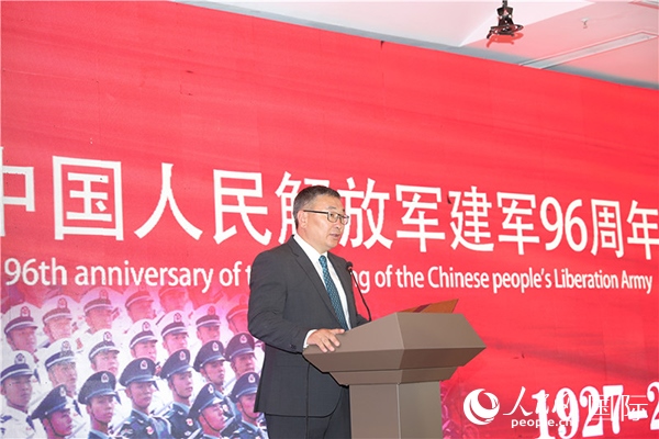 蒙古國國防部副部長瑪格奈致辭。人民網(wǎng)記者 霍文攝J