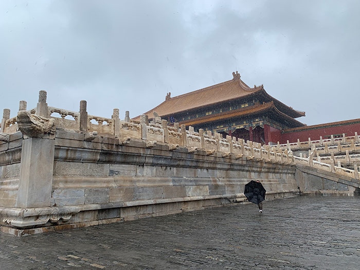 雨中故宮。人民網(wǎng)記者劉微 攝