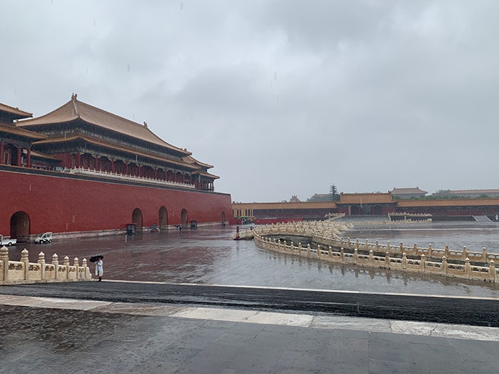雨中故宮。人民網(wǎng)記者劉微 攝