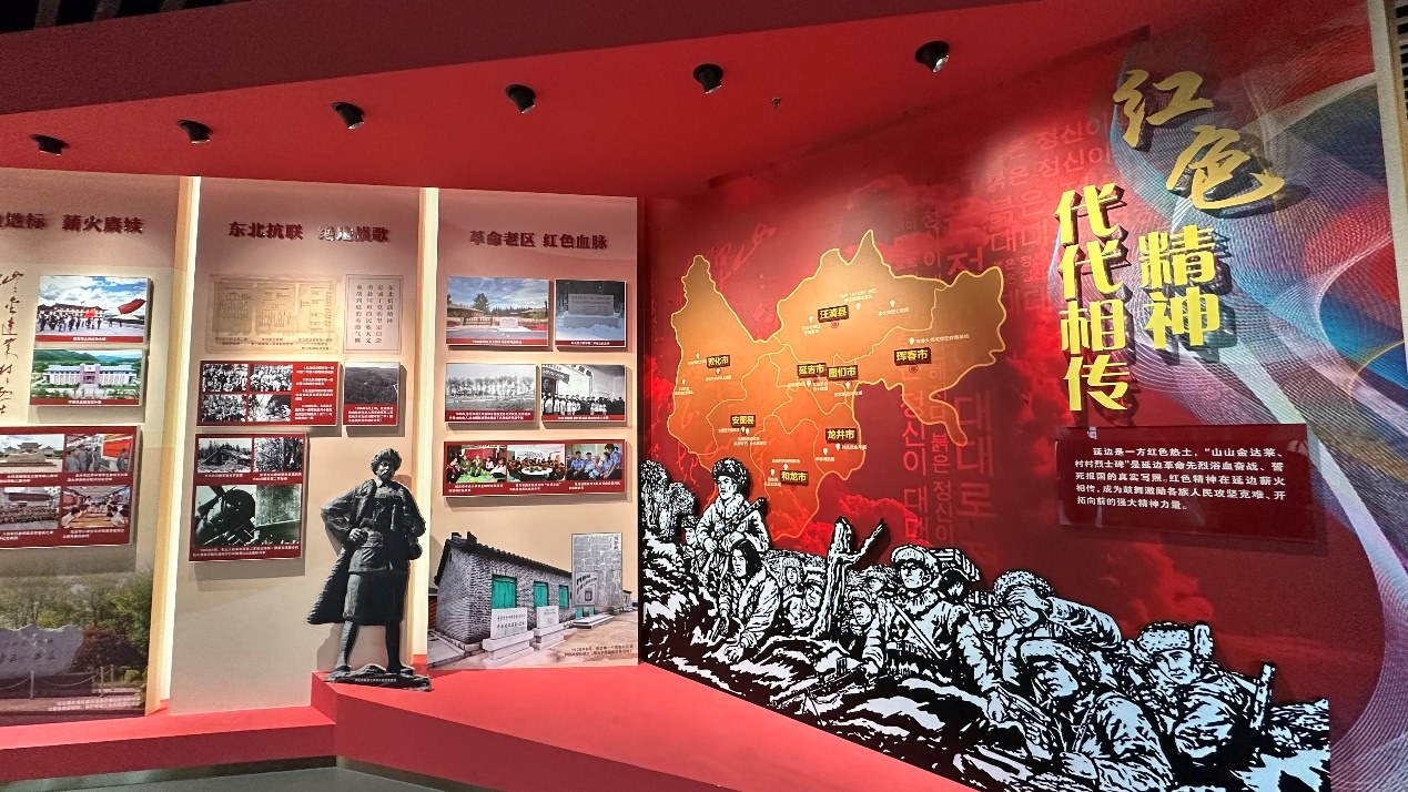 《千秋正氣-朝鮮族革命斗爭(zhēng)史陳列》展廳。人民網(wǎng)記者 金洪花攝