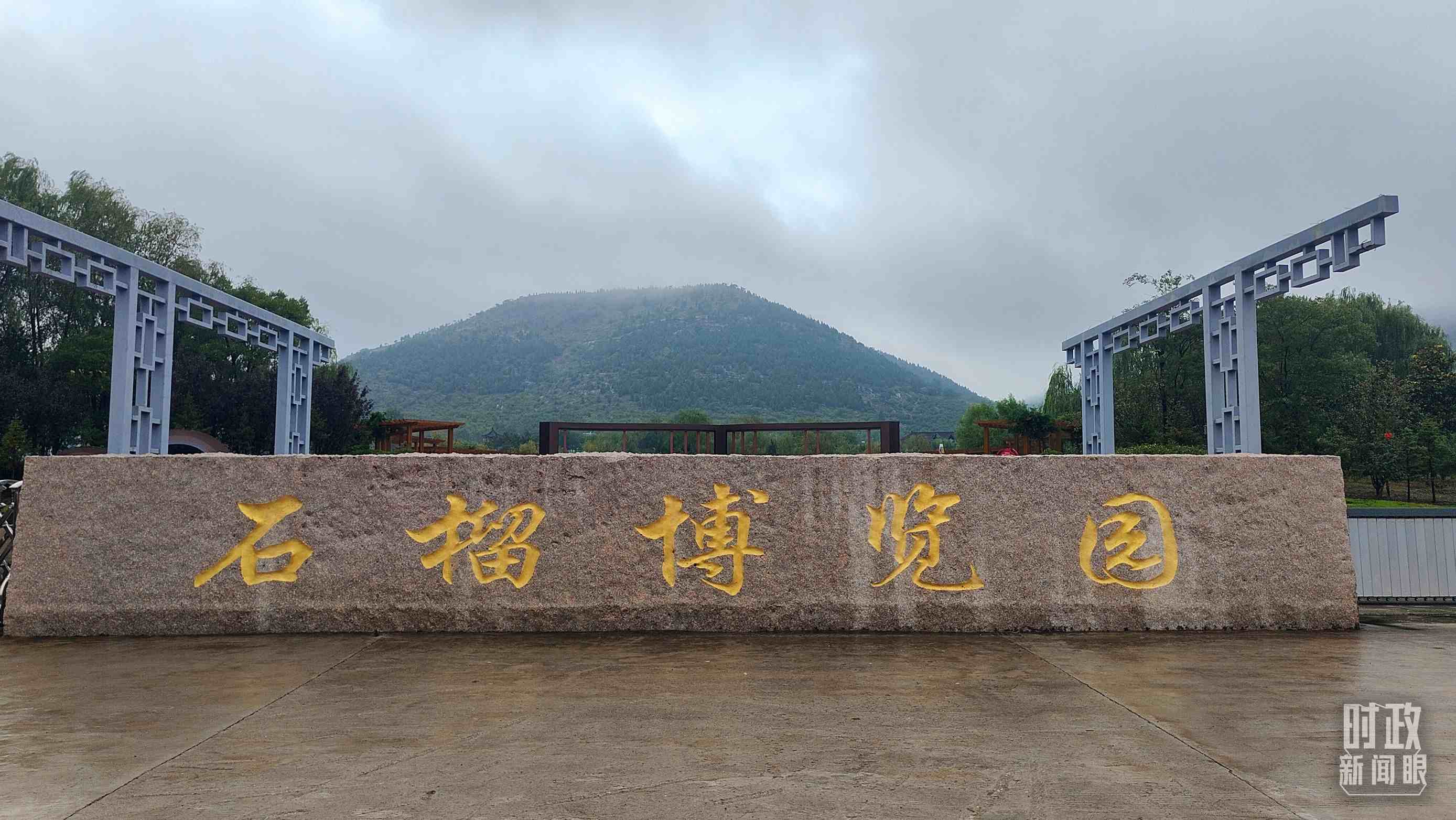 △石榴種質(zhì)資源庫位于石榴博覽園內(nèi)。（總臺央視記者楊立峰拍攝）