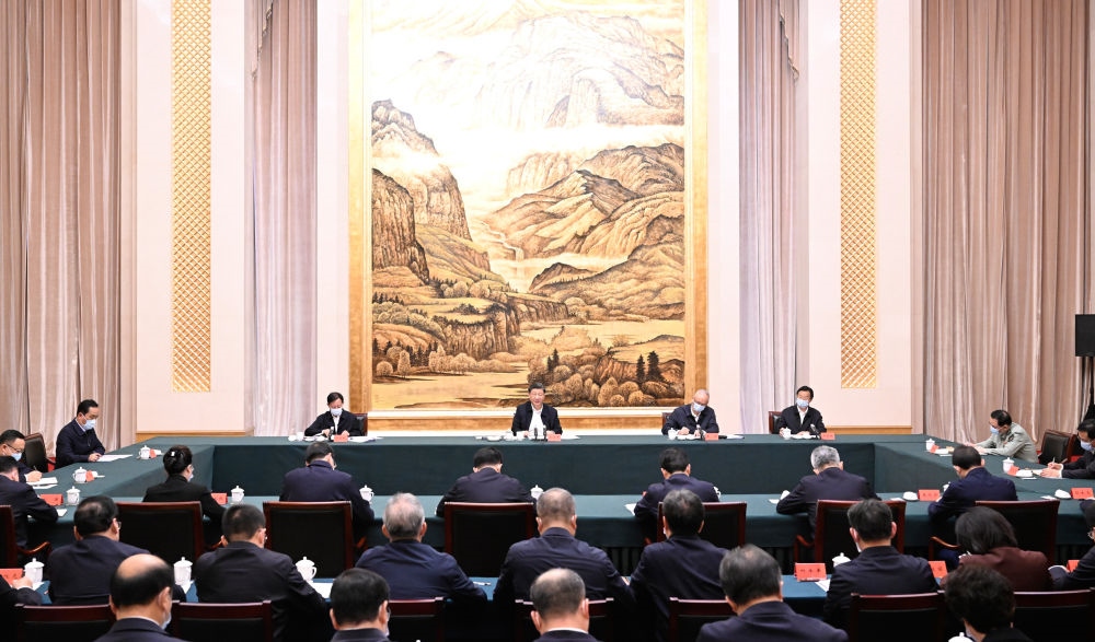  2023年5月17日上午，習近平在西安聽取陜西省委和省政府工作匯報并發(fā)表重要講話。