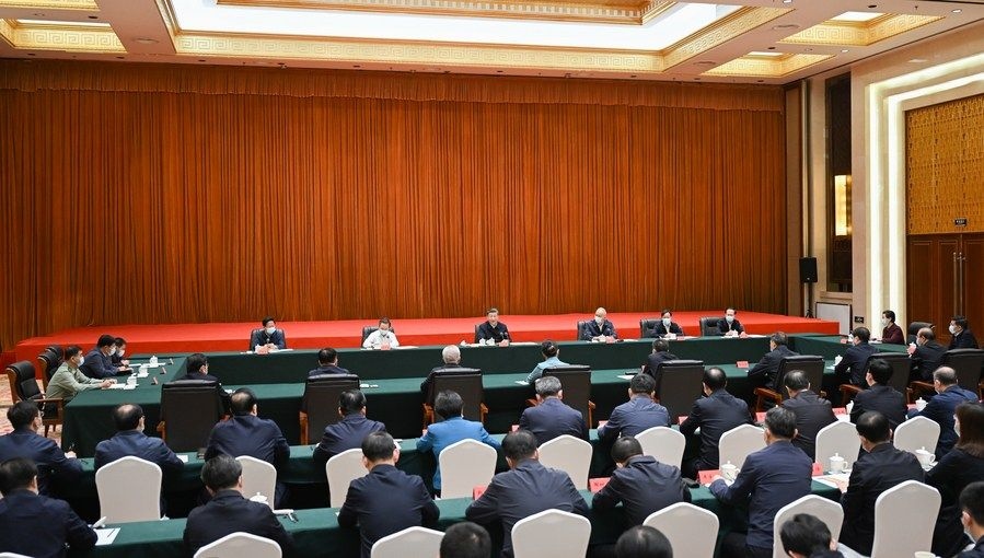  2023年6月8日上午，習近平在呼和浩特聽取內(nèi)蒙古自治區(qū)黨委和政府工作匯報并發(fā)表重要講話。
