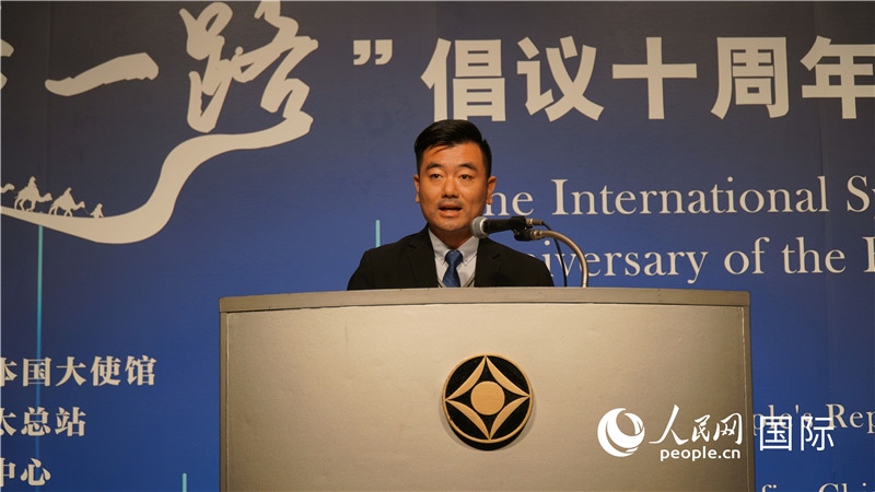 泰中“一帶一路”研究中心主任威倫發(fā)言。人民網(wǎng) 蔣曉辰攝