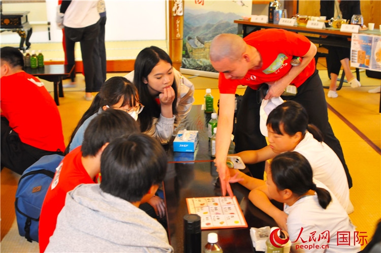 中日青少年聯(lián)歡交流會(huì)現(xiàn)場(chǎng)。人民網(wǎng) 蔣曉辰攝