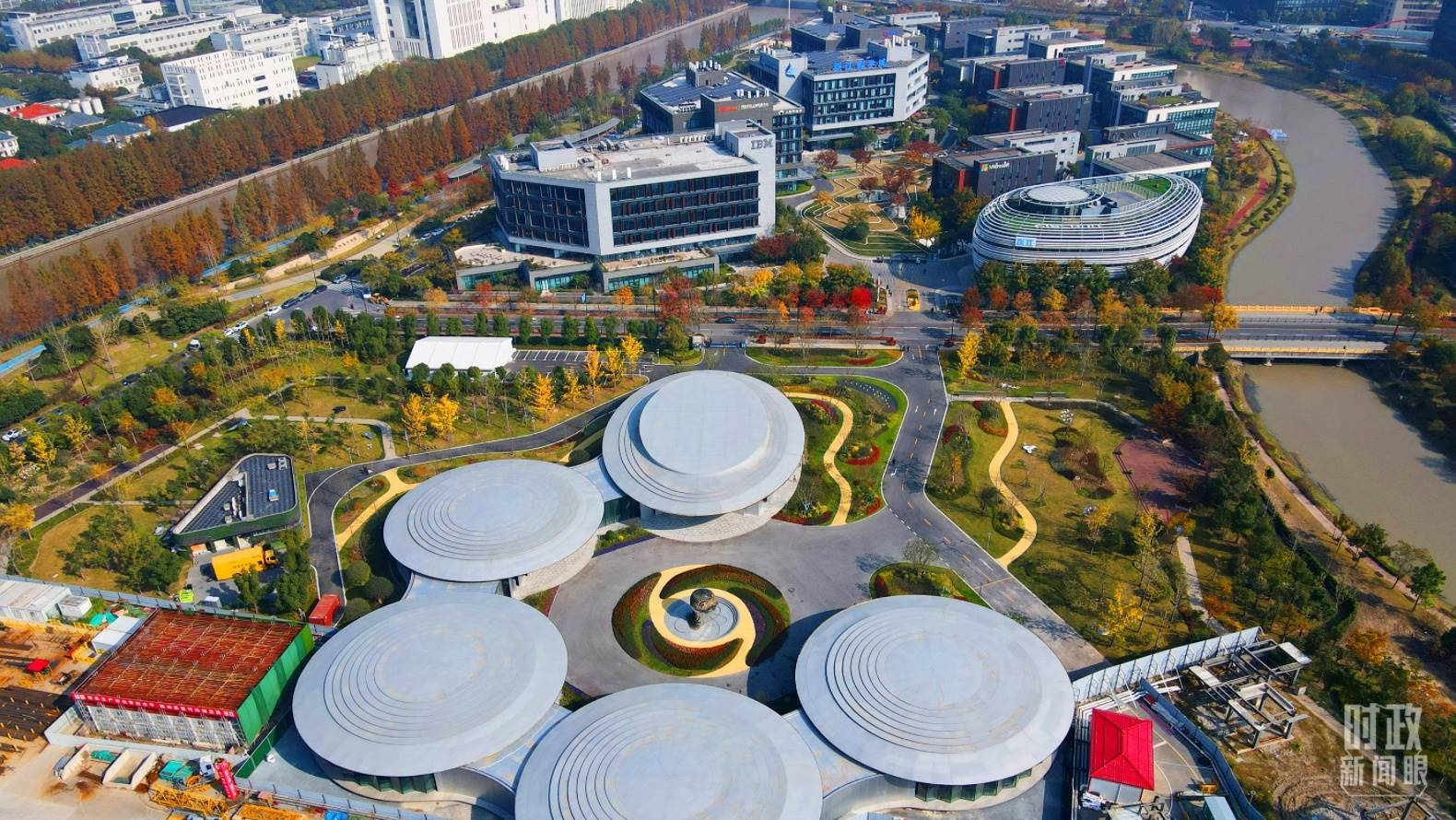 △張江科學(xué)城未來公園。（總臺央視記者范凱拍攝）
