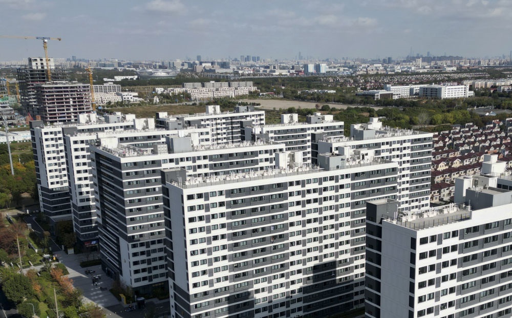 社區(qū)外景（無(wú)人機(jī)照片）。