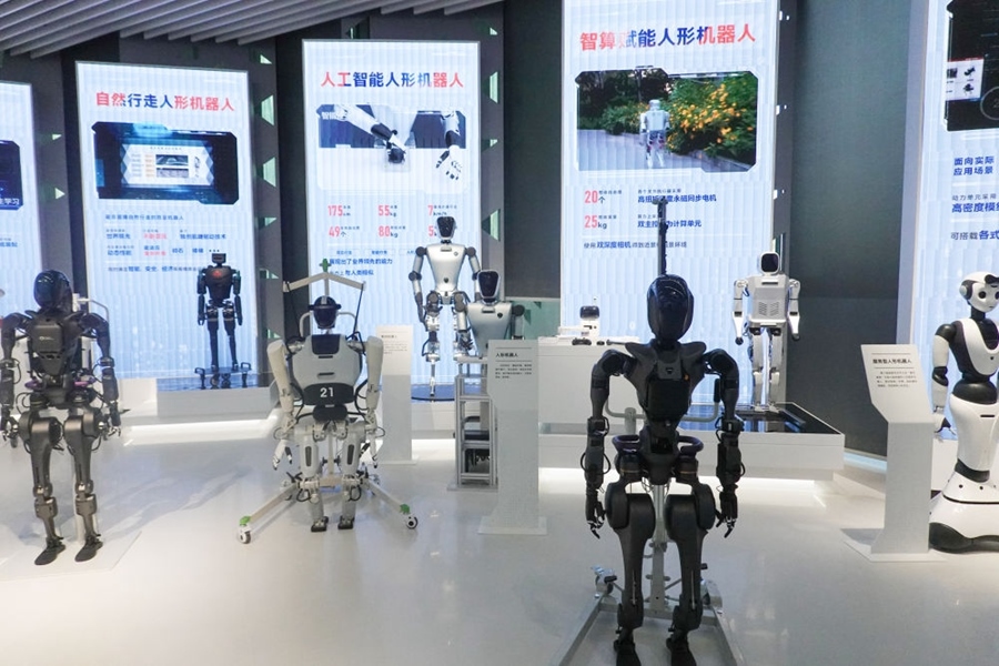 上?？萍紕?chuàng)新成果展（2023年11月28日攝）。