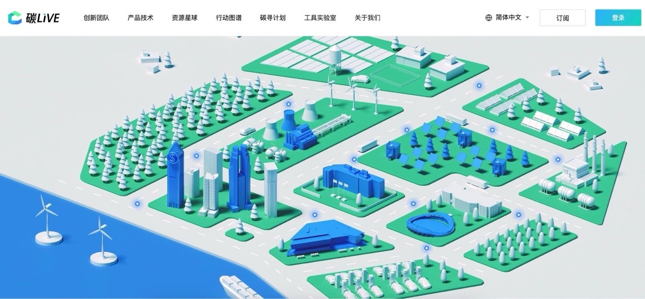 “碳LIVE”社區(qū)網(wǎng)頁截圖。圖片由騰訊公司提供