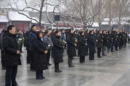 中國人民抗日戰(zhàn)爭紀念館舉行國家公祭日悼念活動。中國人民抗日戰(zhàn)爭紀念館供圖