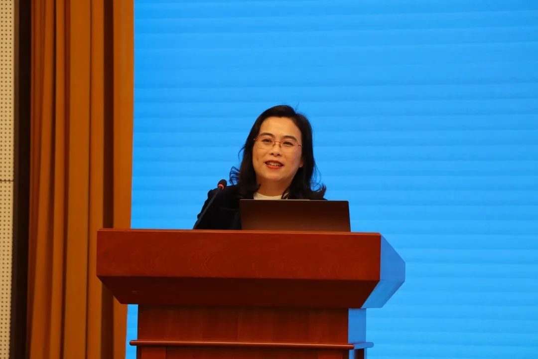 浙江師范大學副校長張建珍致辭。主辦方供圖