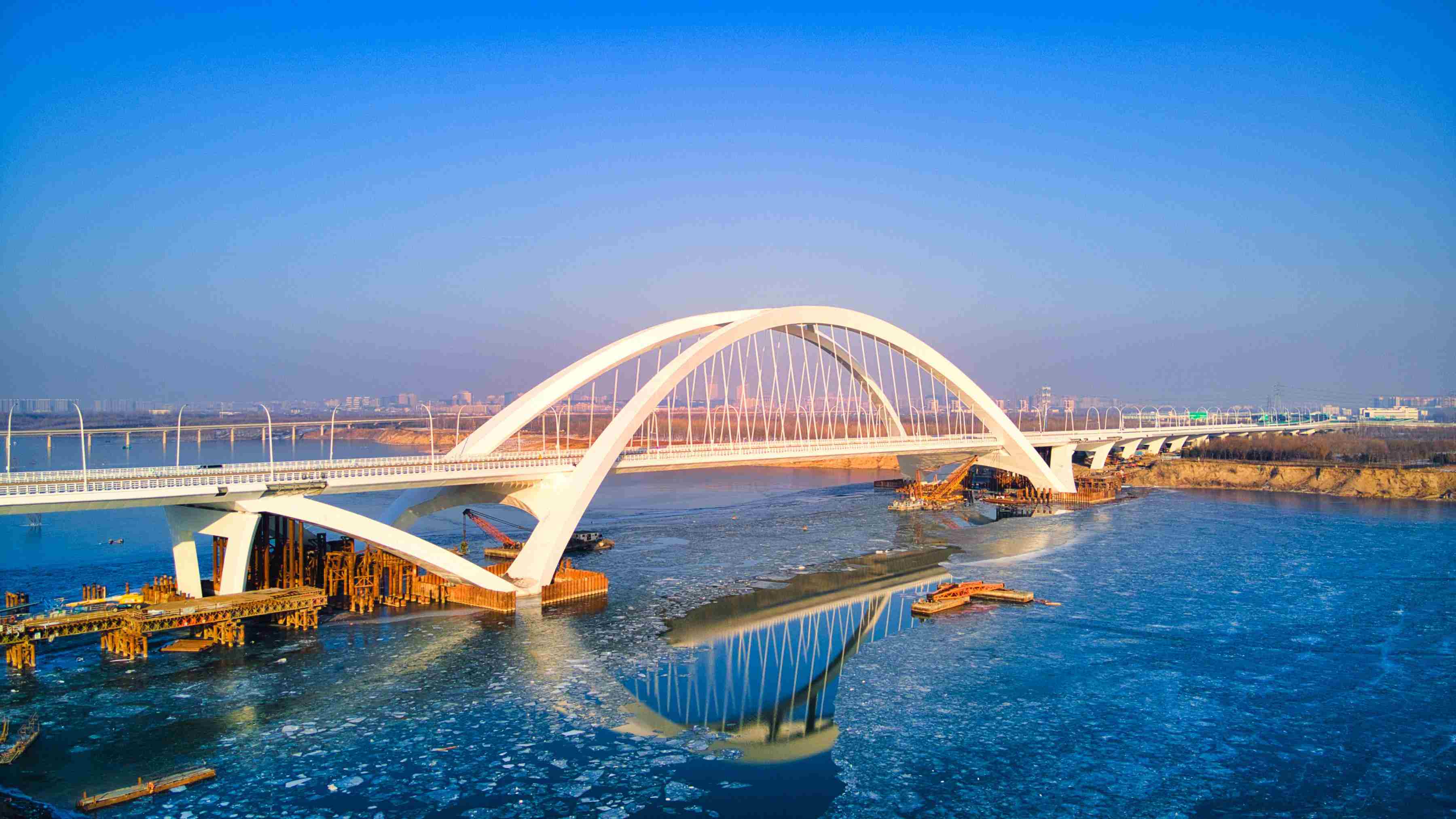 開(kāi)通后的京雄大橋。受訪(fǎng)方供圖