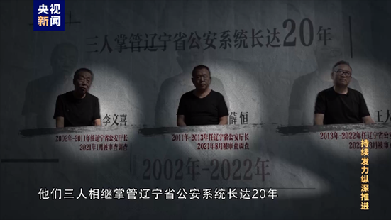 △李文喜、薛恒、王大偉在2021至2022年間先后落馬。