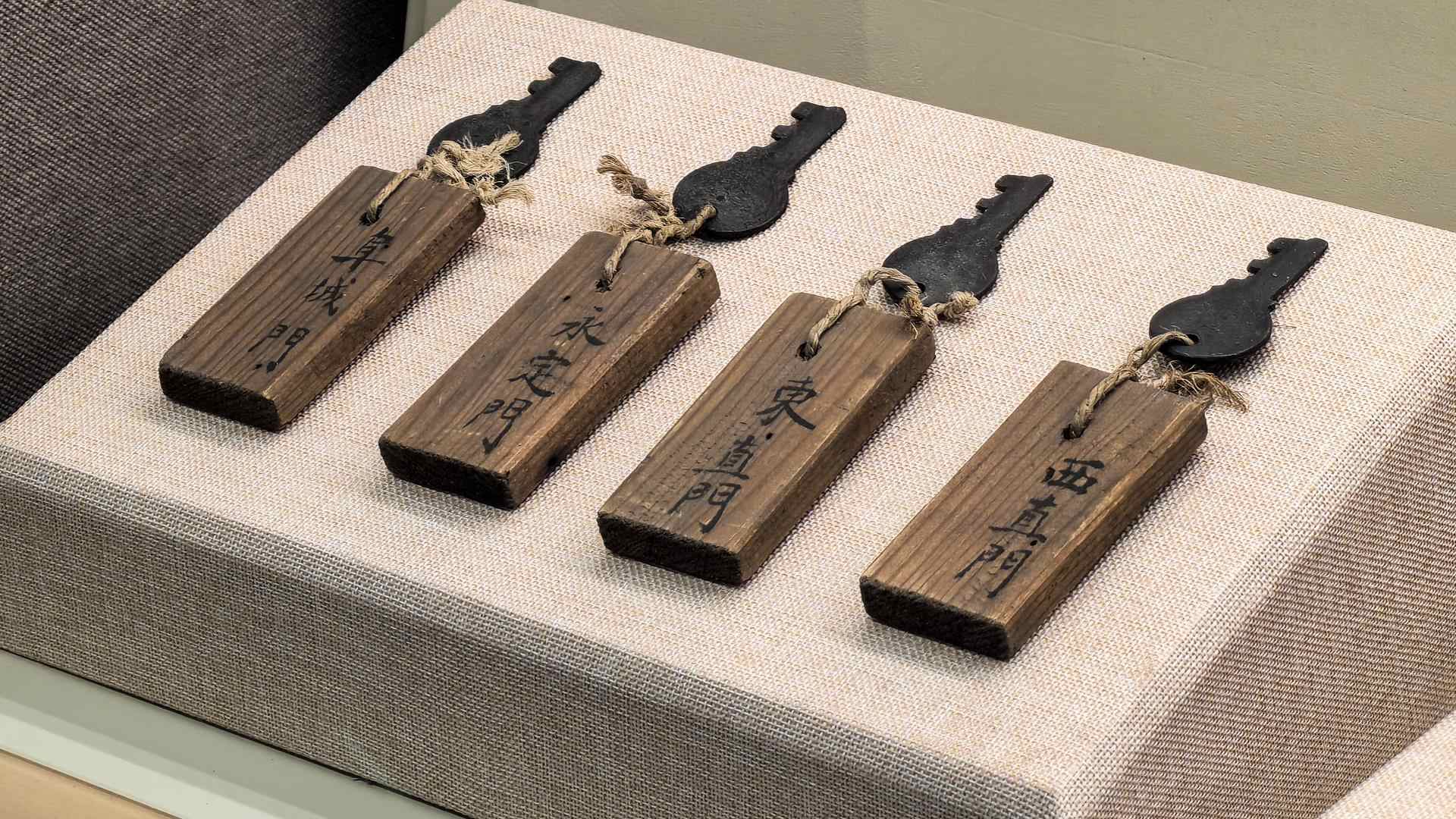 △北平城門鑰匙。（總臺(tái)央廣記者潘毅拍攝）