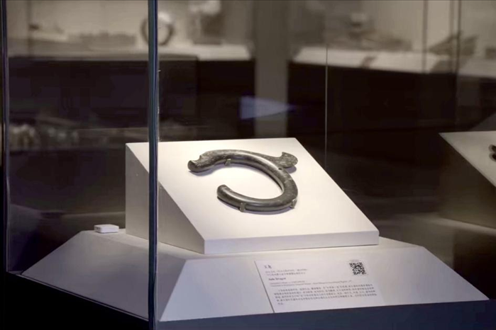 中國國家博物館內展出的C形玉龍。