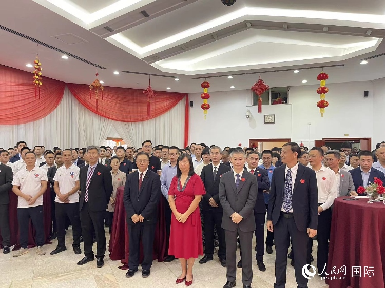 駐尼日利亞使館春節(jié)招待會現(xiàn)場。人民網(wǎng)記者 姜宣攝