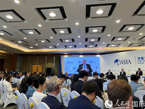 3月27日，博鰲亞洲論壇2024年年會“全球地緣政治展望”分論壇現場。人民網 艾里士攝