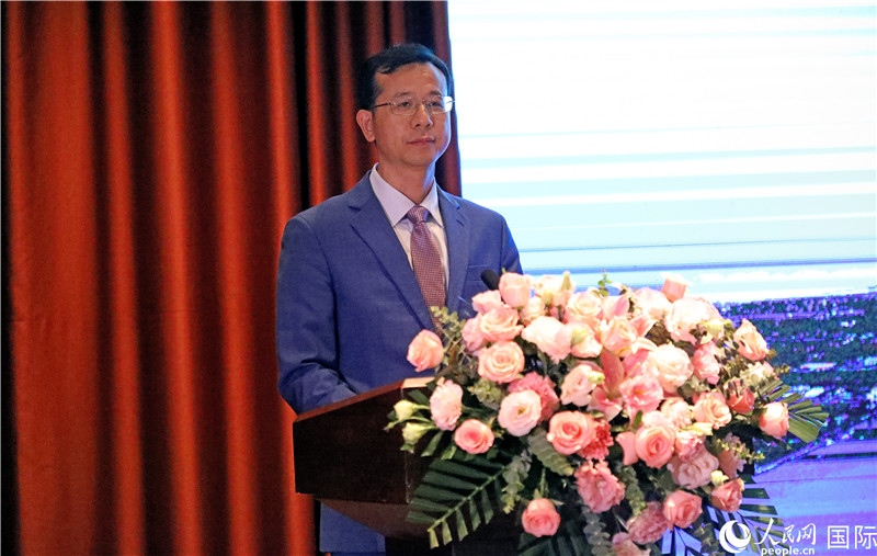 外交部外事管理司副司長姚紹俊在宣介會上致辭。人民網(wǎng)記者趙益普