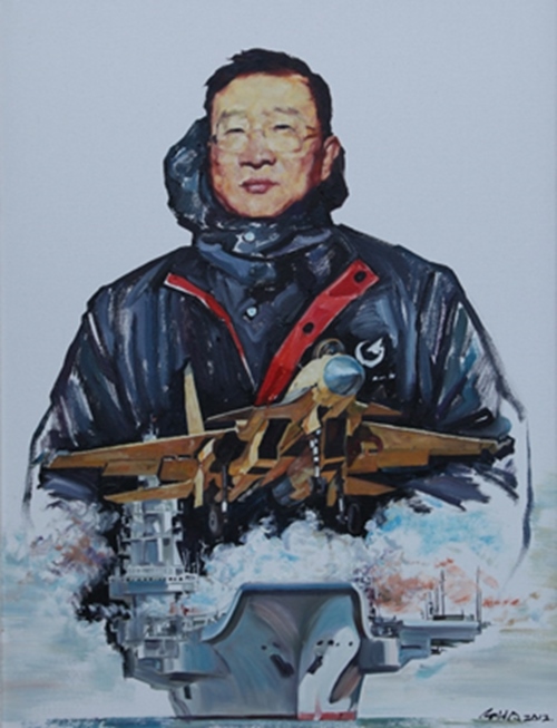 《羅陽(yáng)》油畫。校方供圖