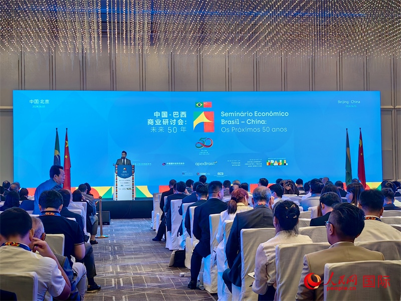 中國—巴西商業(yè)研討會現(xiàn)場。人民網記者 符園園攝