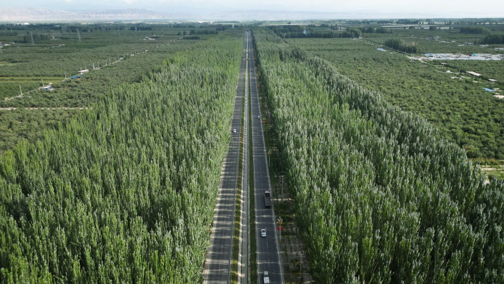 新疆柯柯牙景色（2023年9月1日攝，無人機(jī)照片）。新華社記者 李響 攝