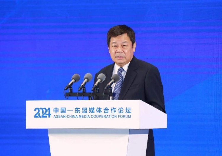 杜占元致辭。中國外文局供圖