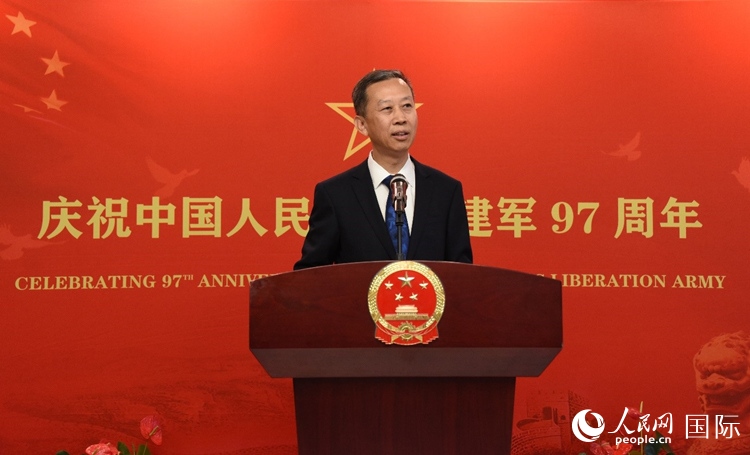 中國(guó)駐瑞典大使崔愛(ài)民致辭。人民網(wǎng)記者 殷淼攝