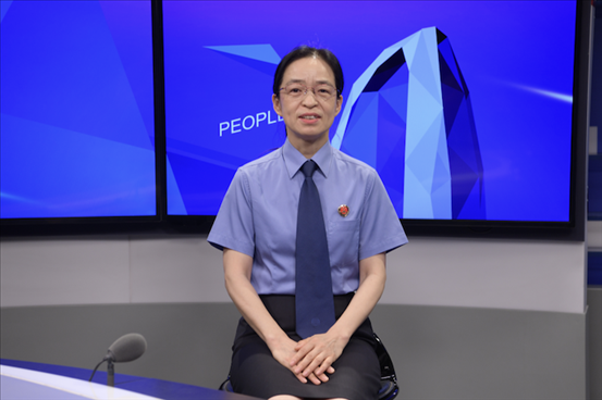 最高人民檢察院行政檢察廳二級高級檢察官張立新。人民網(wǎng)記者 王曉嘯攝