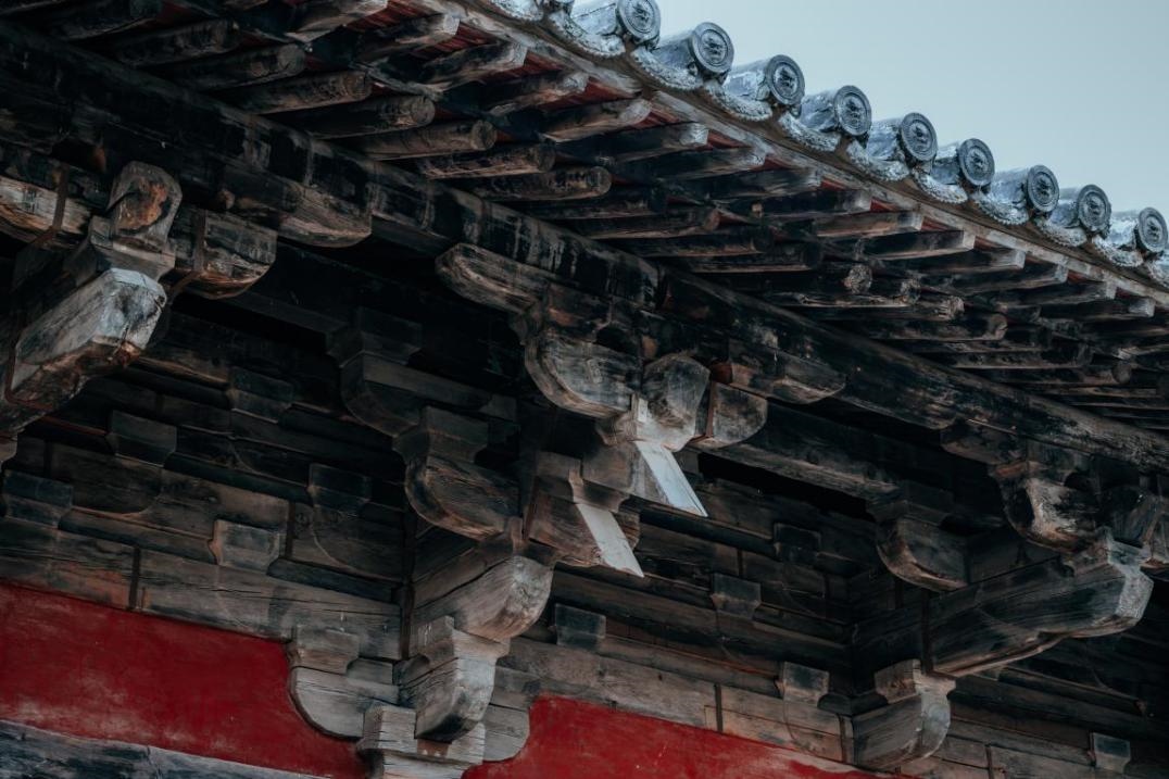 高平市崇明寺古建筑局部。邱活攝