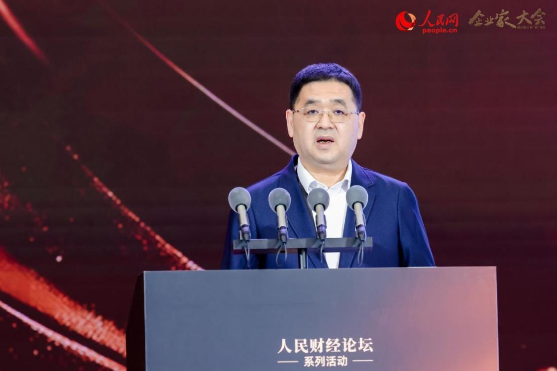 中交集團黨委常委、副總經(jīng)理劉成云。人民網(wǎng)記者 喬雪峰攝