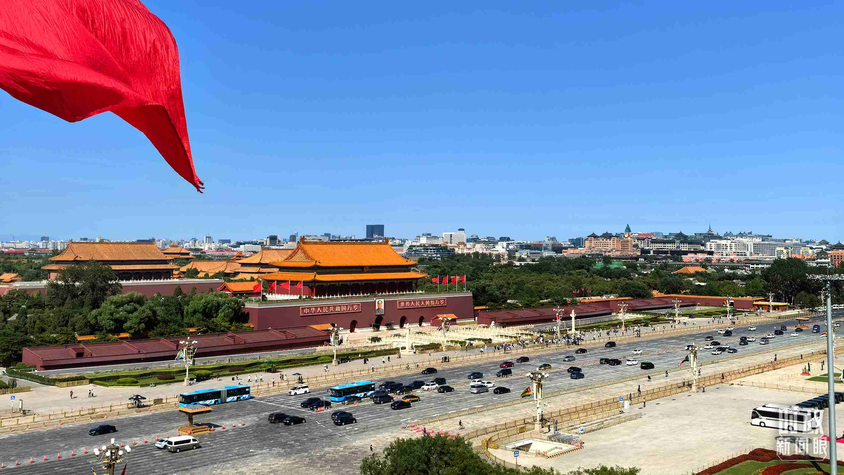△9月2日，北京晴空萬(wàn)里。（總臺(tái)央視記者張垚拍攝）