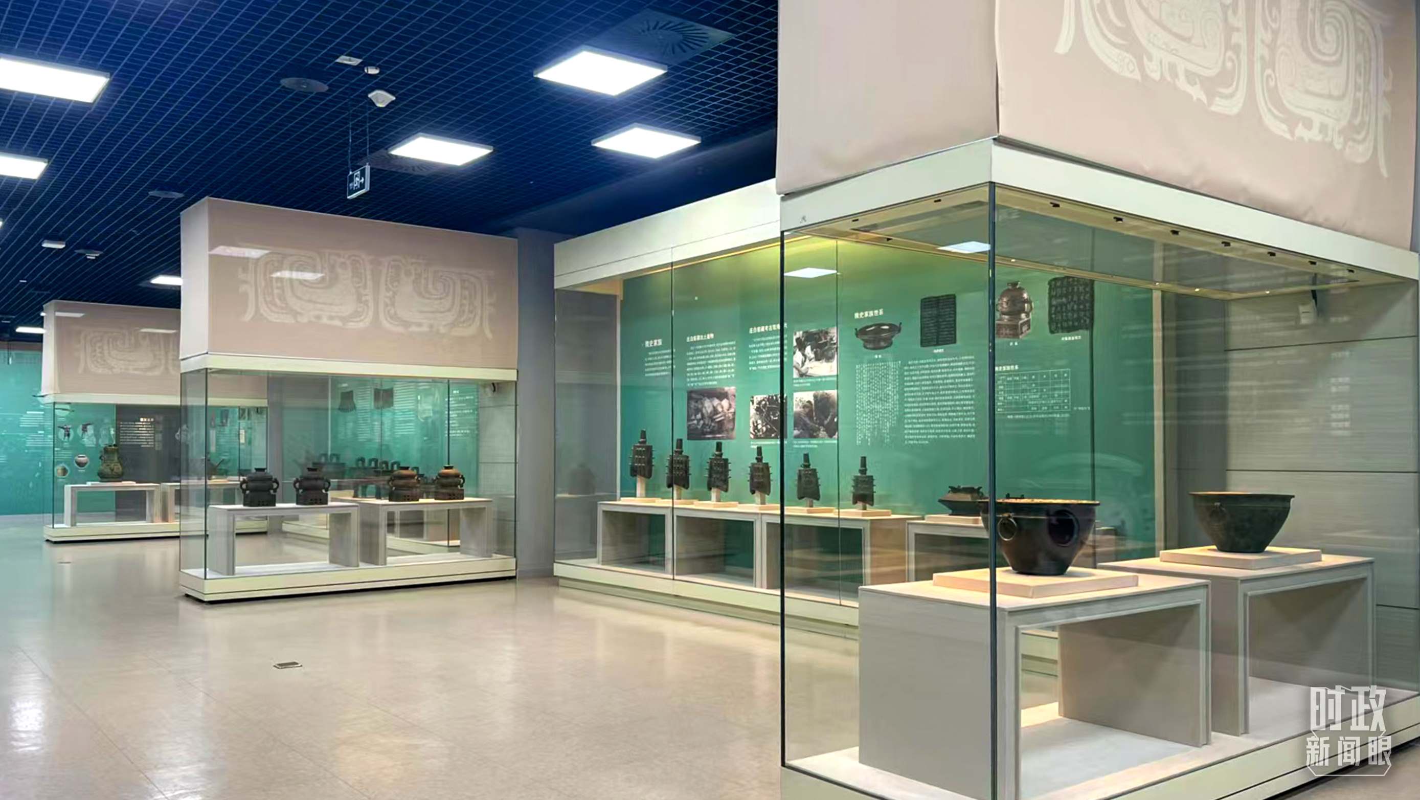 △ 寶雞青銅器博物院內(nèi)展陳。（總臺記者崔剛拍攝）