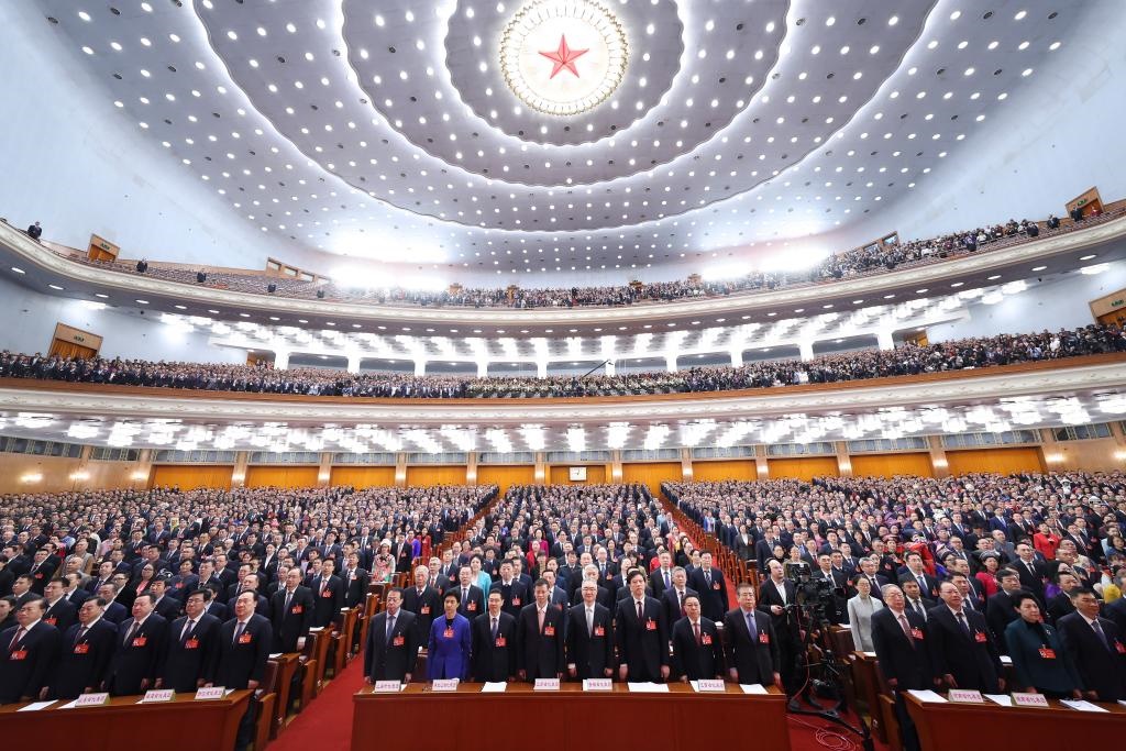 2024年3月5日，第十四屆全國(guó)人民代表大會(huì)第二次會(huì)議在北京人民大會(huì)堂開(kāi)幕。新華社記者 黃敬文 攝