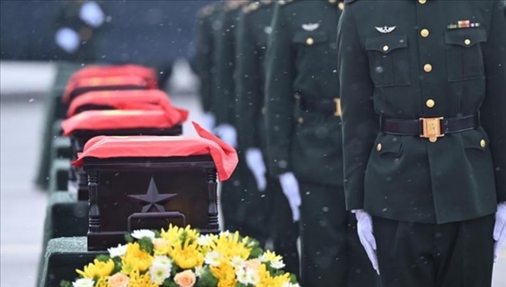 2023年11月，第十批在韓中國人民志愿軍烈士遺骸回到祖國