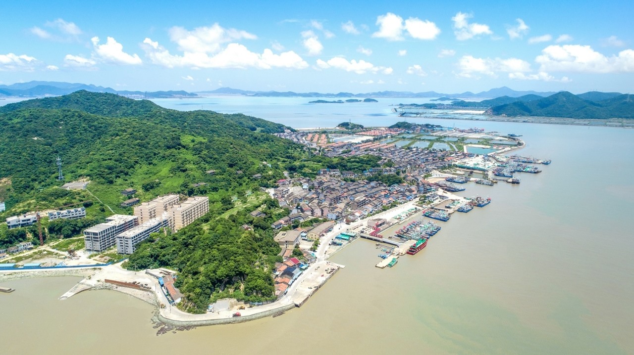 航拍視角看今日螞蟻島。螞蟻島管委會(huì)供圖