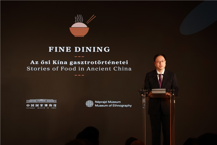 中國國家博物館副館長楊帆致辭。圖片由中國駐匈牙利大使館提供。