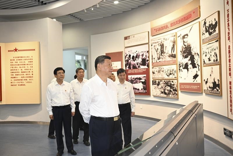 △2024年10月15日，習(xí)近平總書記在福建漳州市東山縣谷文昌紀念館考察。