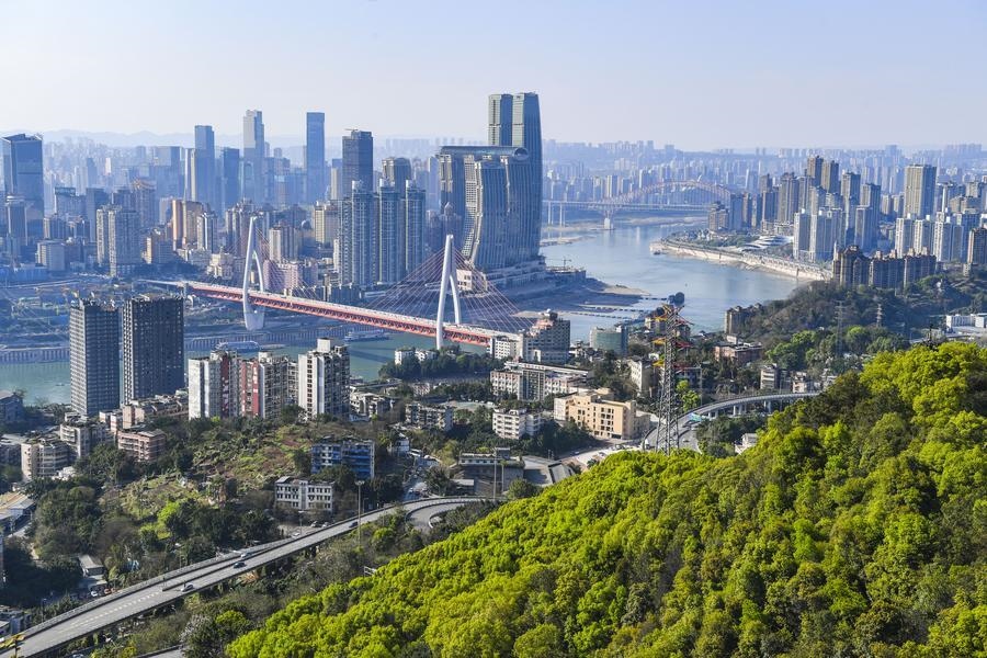 這是2024年3月25日拍攝的重慶城市景象。新華社記者 王全超 攝