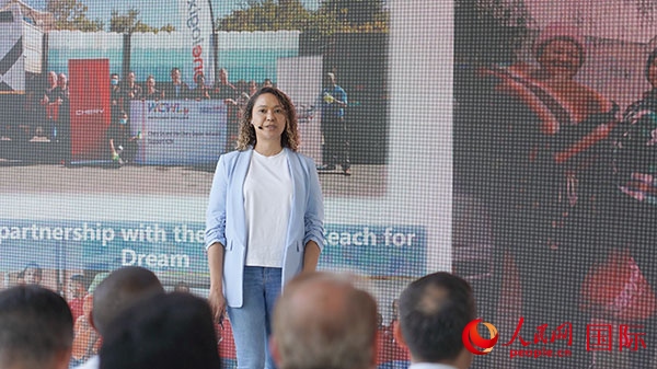 奇瑞南非公司全國市場經(jīng)理維倫·彼得森發(fā)言。人民網(wǎng) 張茜攝