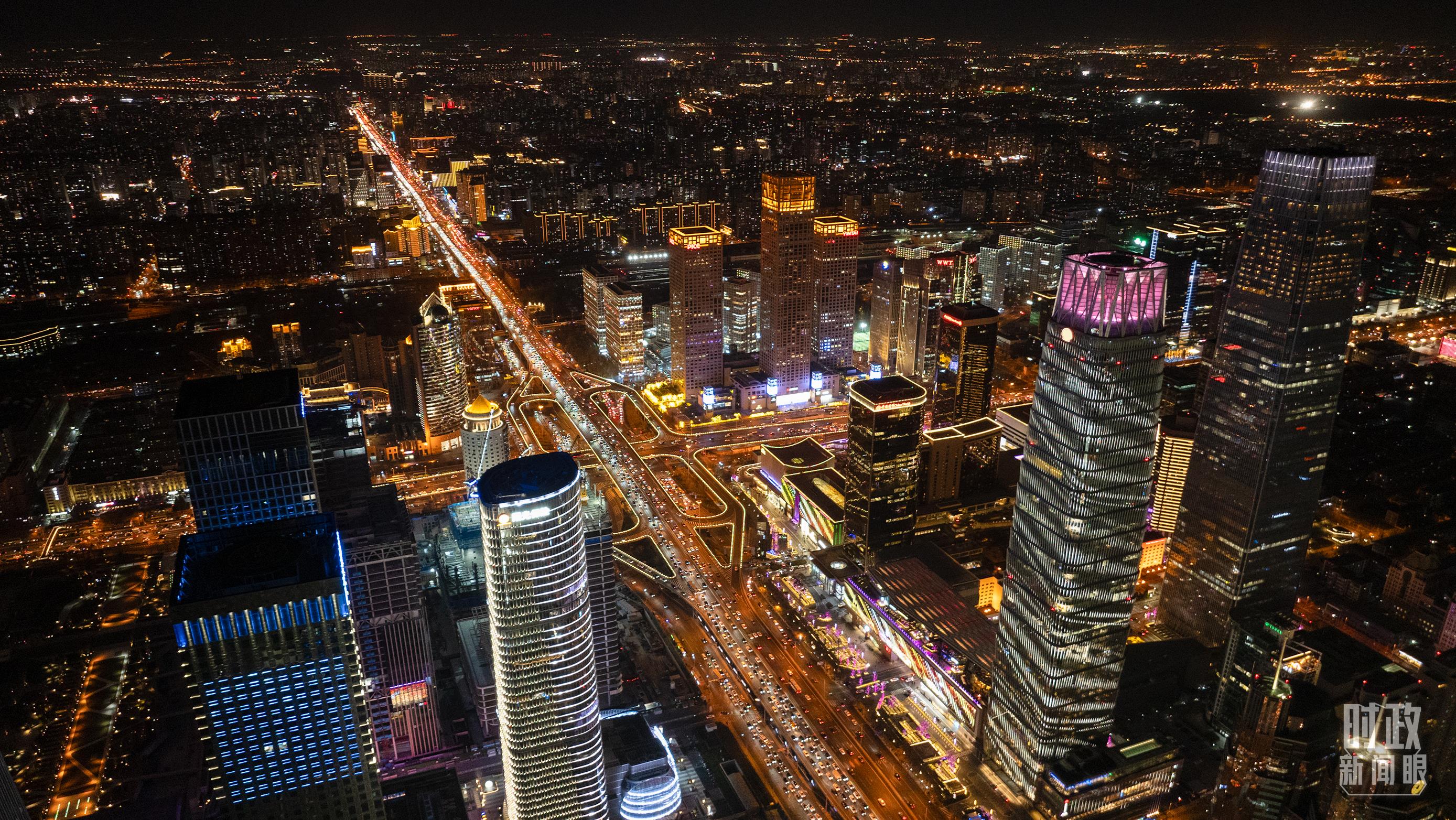 △北京CBD（中央商務(wù)區(qū)）。（總臺記者郭增浩拍攝）