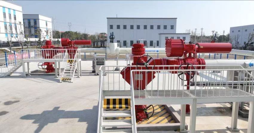 300兆瓦壓氣儲能示范工程鹽穴儲氣庫井場。受訪者供圖