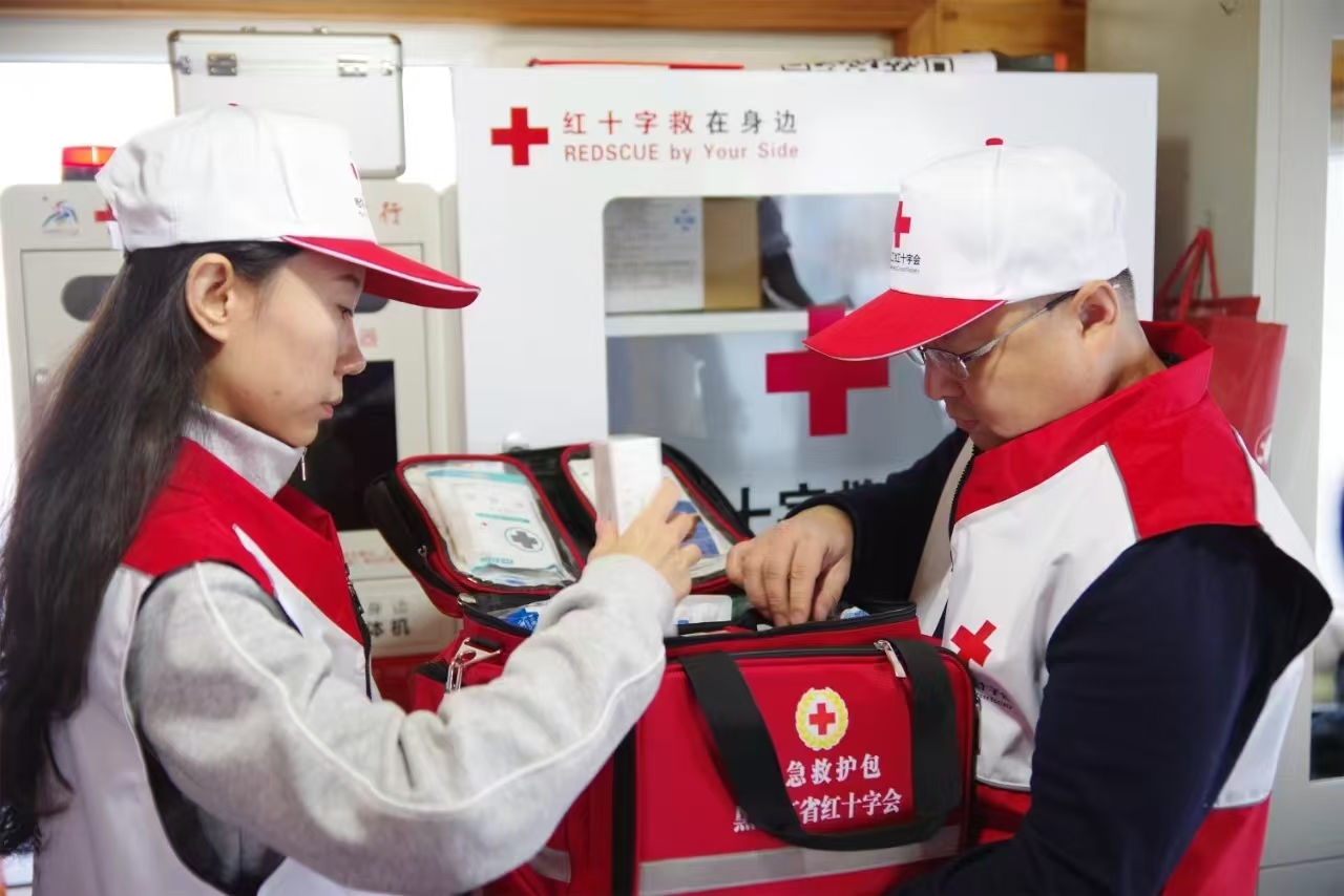 應急救援志愿者培訓現(xiàn)場。 中國紅十字會總會供圖